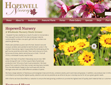 Tablet Screenshot of hopewellnursery.com